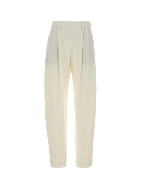 Brunello Cucinelli Brunello Cucinelli Women White Crepe Pant