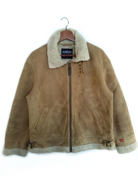 Other Designers Kansai Yamamoto - Vintage Kansai Jeans Sheep Skin Leather Jacket