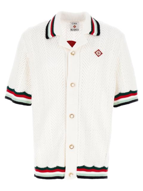 CASABLANCA Casablanca Men 'Sporty Faux Crochet' Shirt