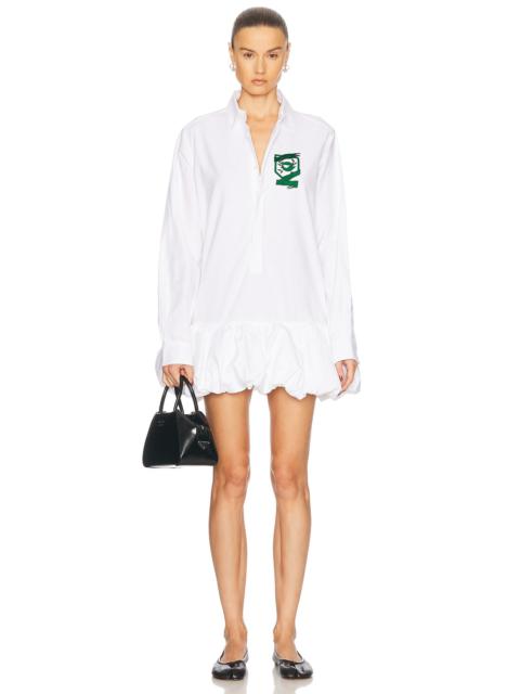 COPERNI Gathered Hem Shirt Dress