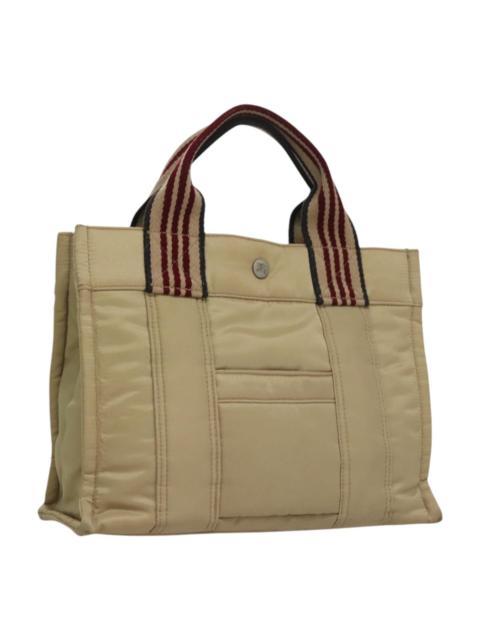 Burberry Burberry Blue Label Hand Bag Nylon Beige