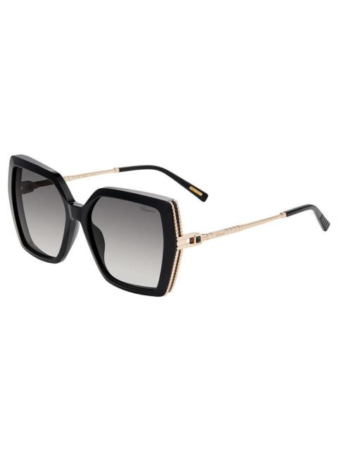 Chopard Chopard Smoke Gradient Square Ladies Sunglasses SCH404S 0700 56