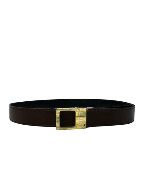 SAINT LAURENT VINTAGE YSL DOUBLE SIDED LEATHER BELT SUITED 31”-33”
