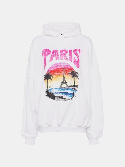 BALENCIAGA White Paris Tropical Hoodie