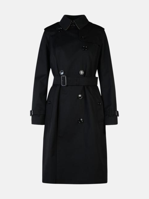 Burberry 'KENSINGTON' BLACK POLYESTER TRENCH COAT