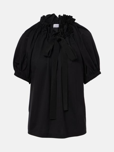 PATOU Cotton jersey top