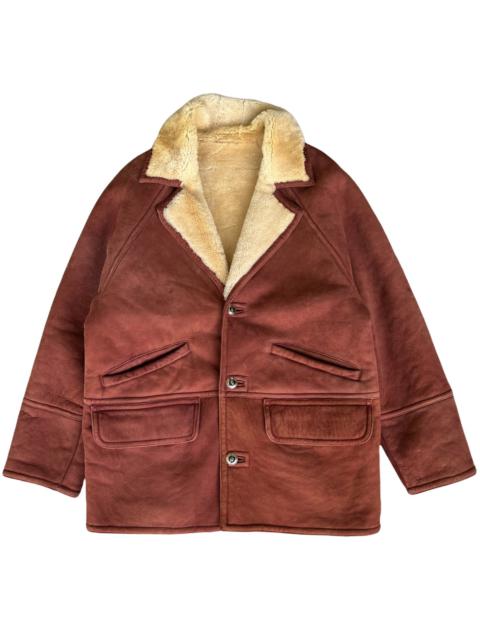 Other Designers Sheepskin Coat - 💥RARE BERRY LOGAN SHERPA LEATHER JACKET