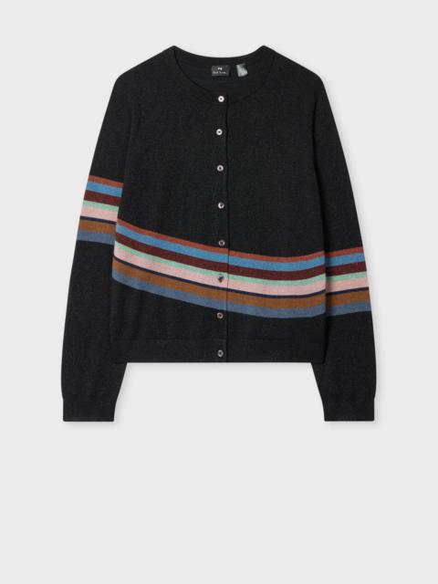 Paul Smith Women's Black 'Swirl' Cardigan