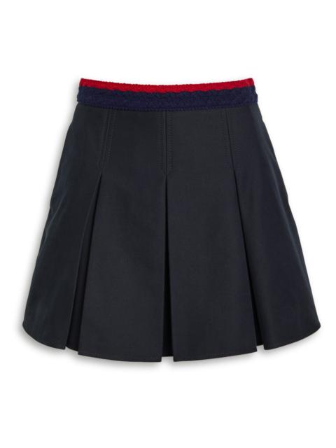 Moncler Moncler Pleated Stretch-cotton Mini Skirt