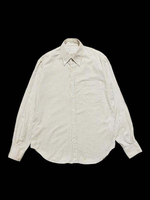 Vintage - Loro Piana Shirt Check Cotton Men 15 1/2 39