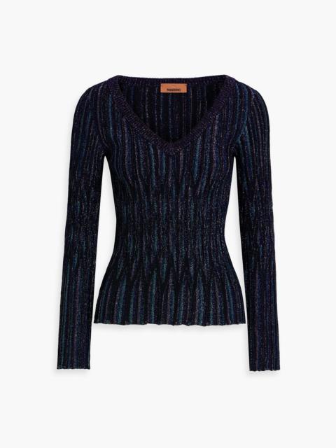 Missoni Metallic jacquard-knit sweater