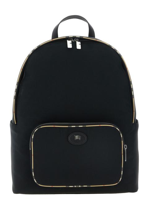 Burberry Burberry Men Check Backpack