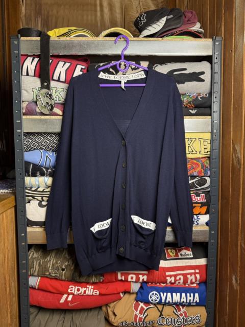 Loewe Loewe Wool Blend Front Button Cardigan Monogram