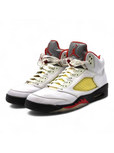 Nike Retro 5 V Men's Sneakers Fire Red Black 136027-101 US 12