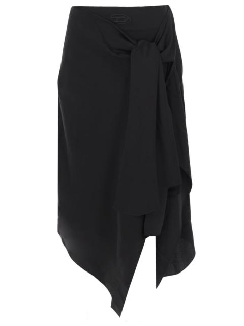 Diesel O-TALI MIDI SKIRT IN CUPRO