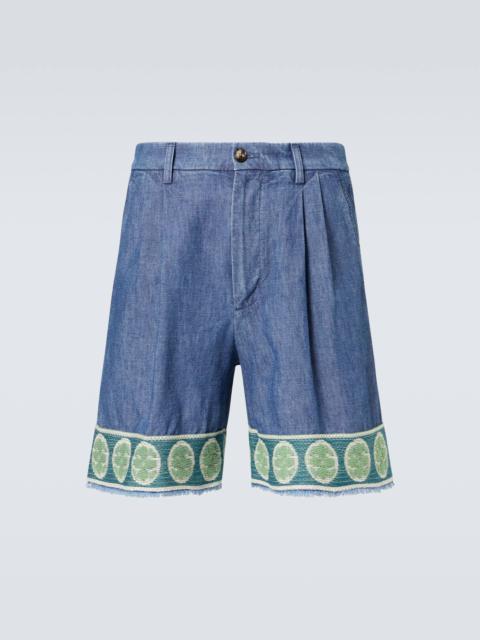 Denim Bermuda shorts