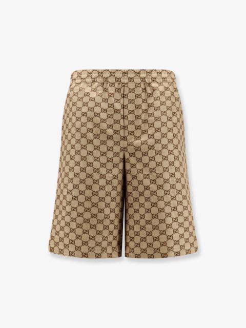 GUCCI Gucci Men Gg Supreme Fabric Shorts