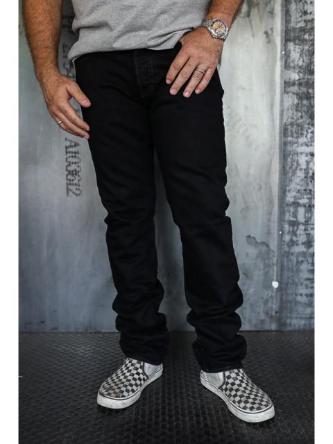 Iron Heart 14OZ SELVEDGE DENIM SUPER SLIM JEANS 555 - INDIGO OVERDYED BLACK IH-555S-142OD