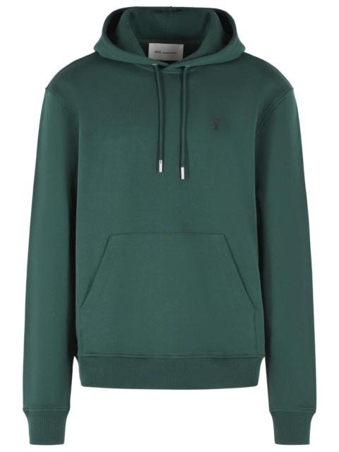 AMI Paris Ami Paris Green Cotton Sweatshirt Men