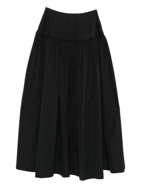 Alaïa gathered cotton skirt