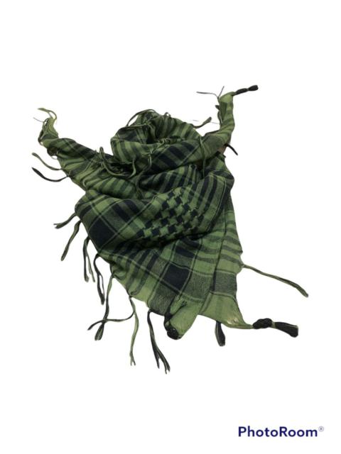 Other Designers Vintage - RARE DARK GREEN SHIMAGH KEFFIYEH ARABIC STYLE SCARF