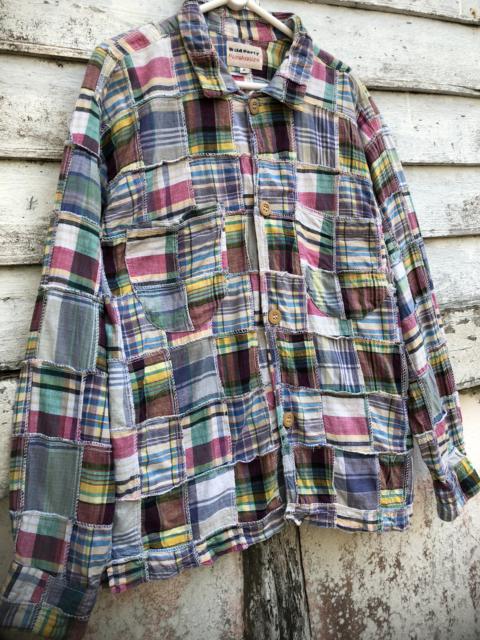 Other Designers Japanese Brand - Wild Party Plaid Patch Work Jacket Inspired Needles