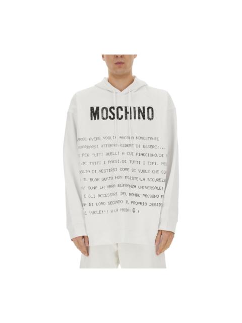 Moschino "archive Message" Hoodie