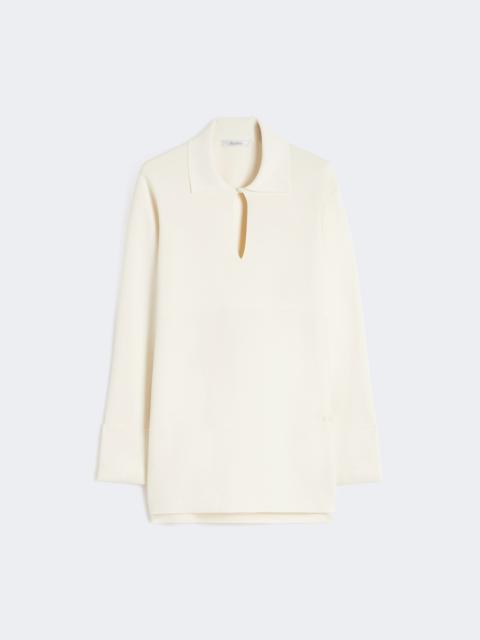 Max Mara Viscose crêpe yarn jumper - IVORY
