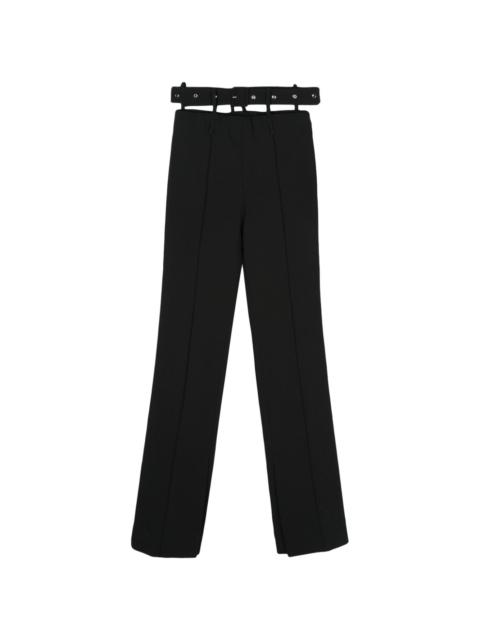 rokh belt-detail straight trousers