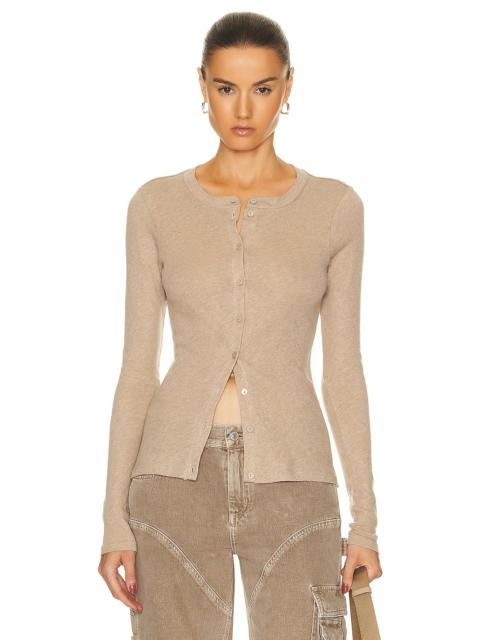 Enza Costa Cashmere Long Sleeve Cardigan