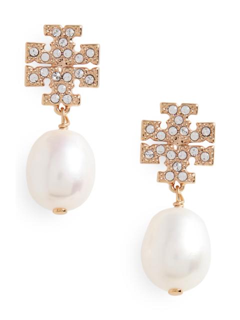 TORY BURCH Tory Burch Kira Baroque Pearl Drop Earrings in Tory Gold /Pearl at Nordstrom