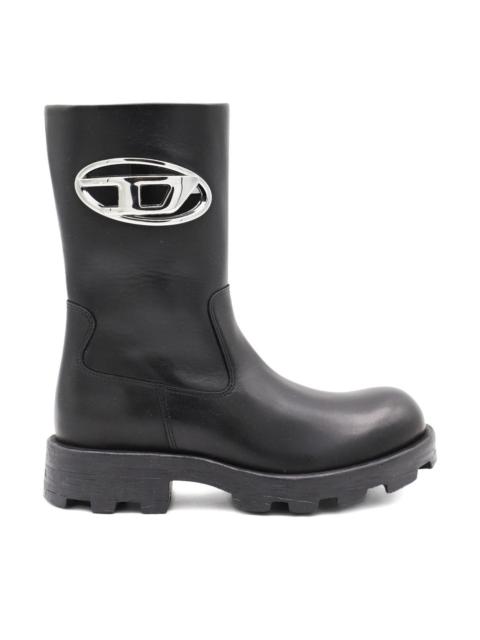Diesel Leather biker boots