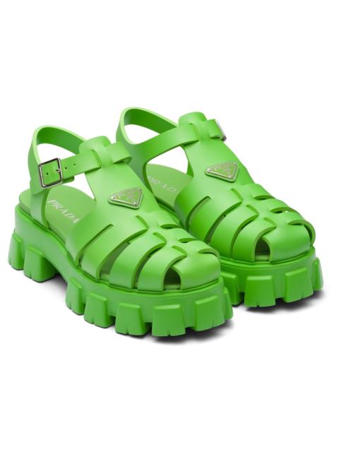 Prada Prada Soft Cage Fisherman Sandal Mela