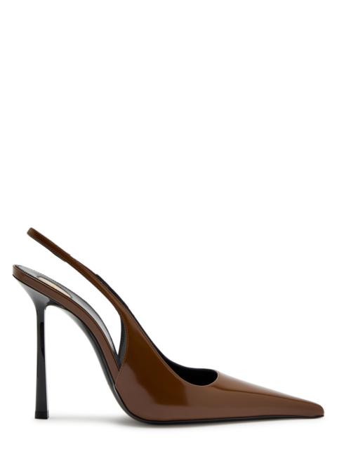 SAINT LAURENT Saint Laurent Vendome 100 Patent Leather Slingback Pumps