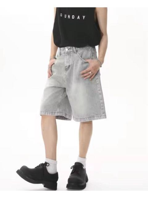 Streetwear - Washed Y2k Shorts jeans Denim