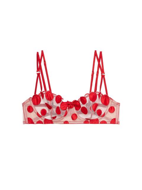 Fleur du Mal Some Like It Dot Balconette Bra