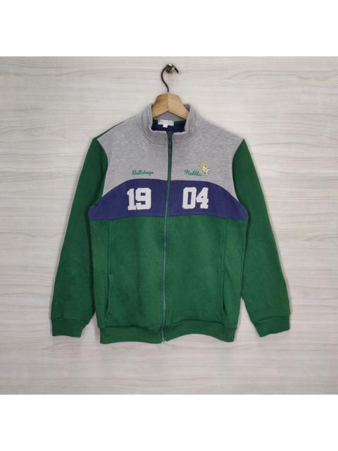 Other Designers Vintage - Vtg Nell Blu Bulldogs Sweater Quarter Zip Small