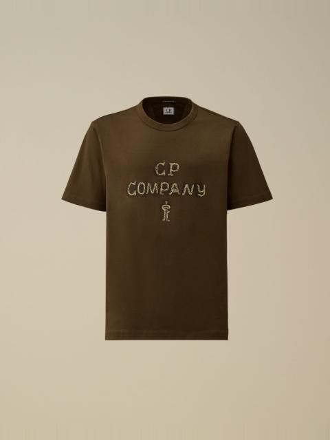 C.P. Company Mercerized 30/2 Jersey Twisted Short Sleeve Logo T-Shirt