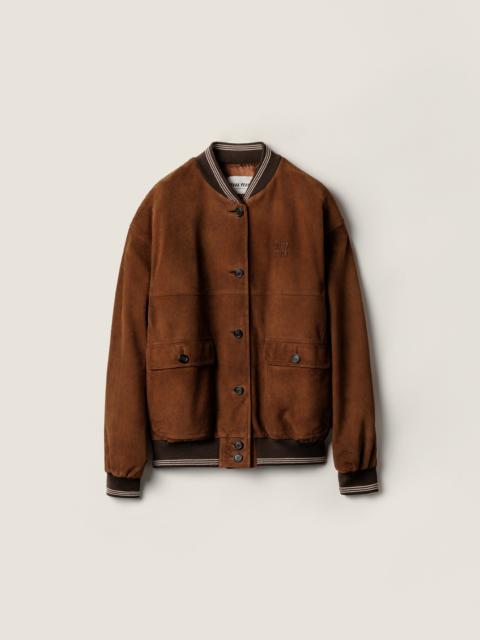 Miu Miu Suede blouson jacket