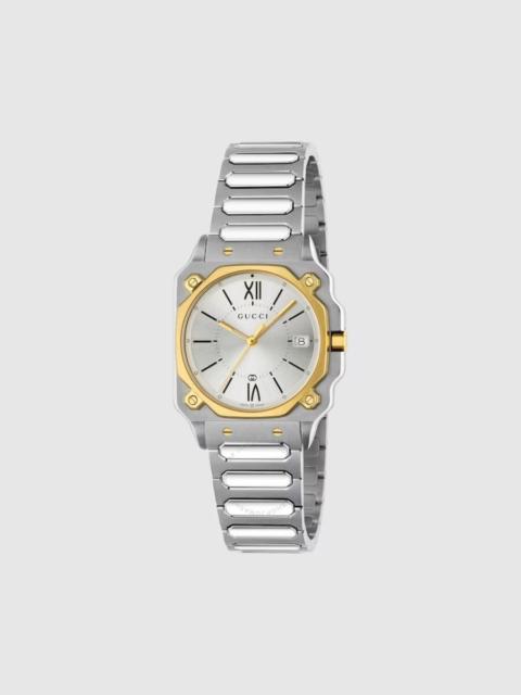 GUCCI Gucci G-Flat Quartz Silver Dial Ladies Watch YA166506