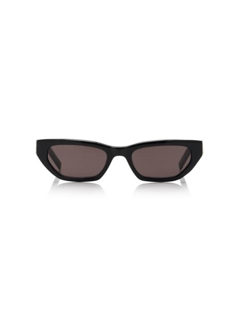 SAINT LAURENT Cat-Eye Acetate Sunglasses black