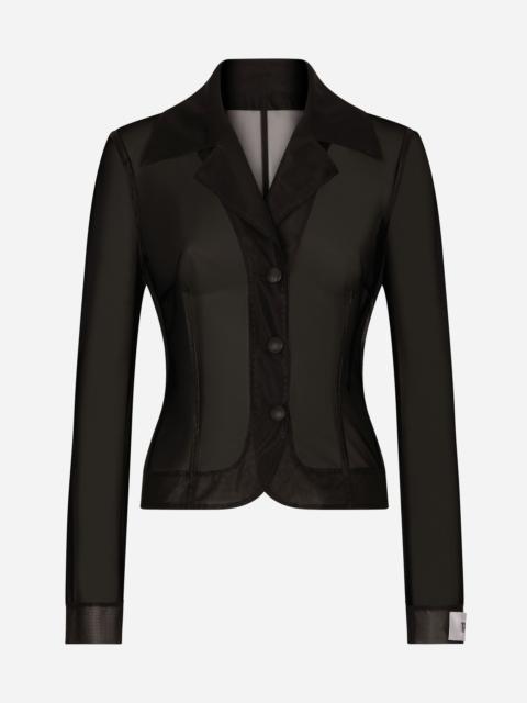 Dolce & Gabbana Single-breasted marquisette Dolce jacket