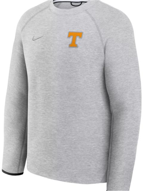 Nike Nike Men's Tennessee Volunteers Dark Grey Heather Tech Fleece Crewneck Sweatshirt