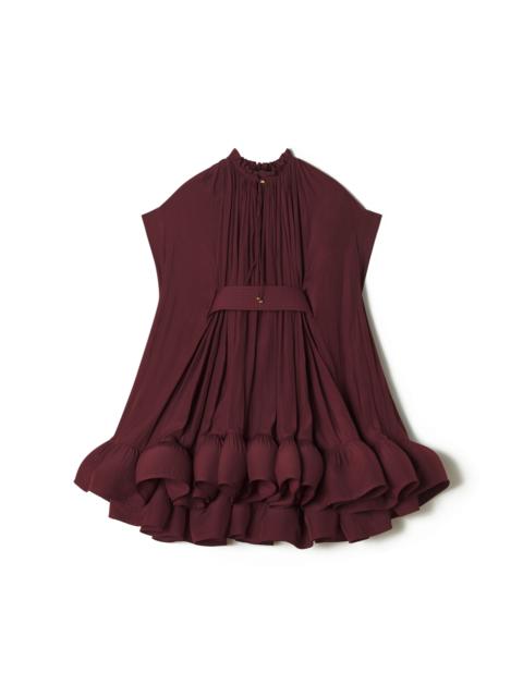 Lanvin Lanvin Short Charmeuse Dress in Burgundy at Nordstrom