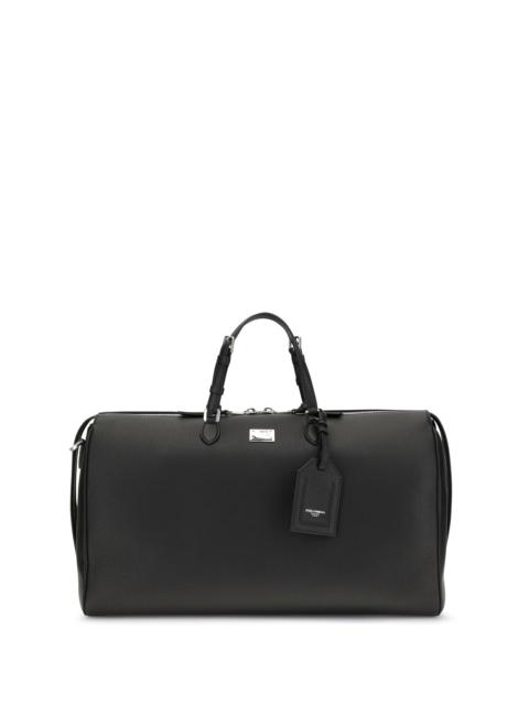 Dolce & Gabbana Dolce & Gabbana Vittoria Calfskin Travel Bag Black