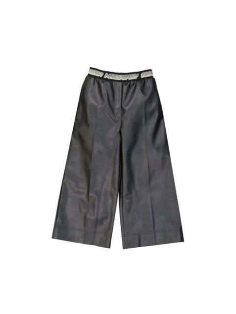 Stella McCartney Stella Mccartney Cropped Leather Effect Pants Women