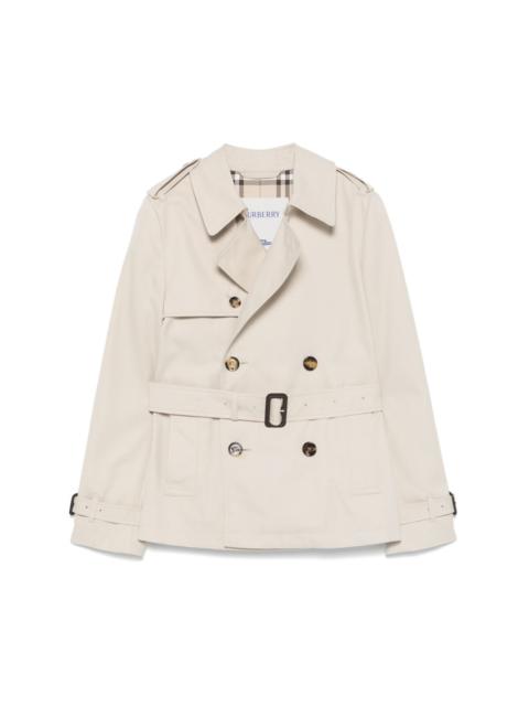 double-breasted trench jacket