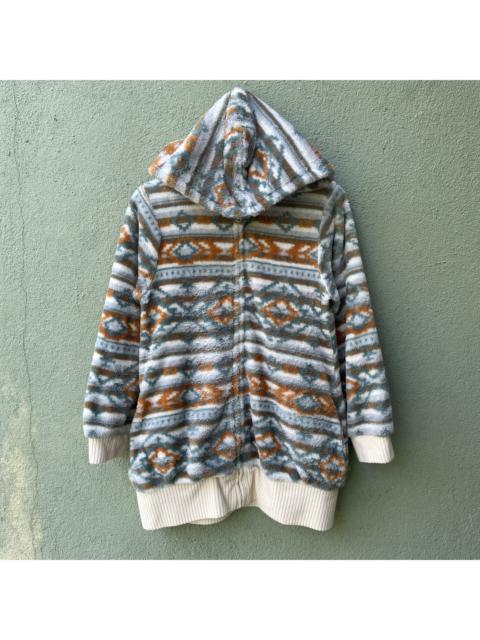 Other Designers Designer - Vintage BASIC TONE CLOTHE Navajo Style Zipper Hooded Jacket