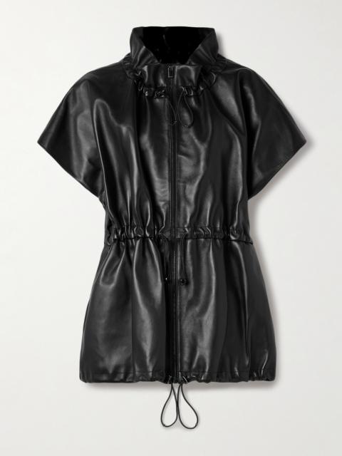MAGDA BUTRYM Gathered Leather Jacket