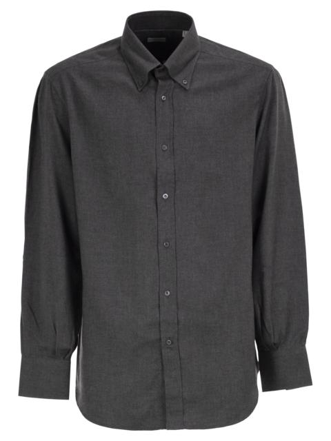 Brunello Cucinelli Brunello Cucinelli Men Cotton And Lyocell Button-Down Shirt